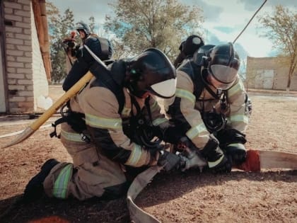 В Калмыкии определили лучшее звено газодымозащитной службы