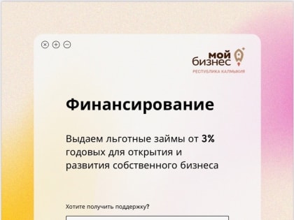 В прошлом году предприниматели Калмыкии получили господдержку почти на 175 миллионов рублей