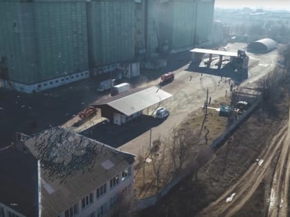 На Элистинском элеваторе устранили учебное возгорание