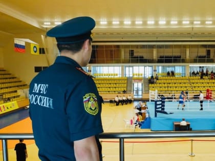 Сотрудники МЧС продолжают нести дежурство на турнире по боксу