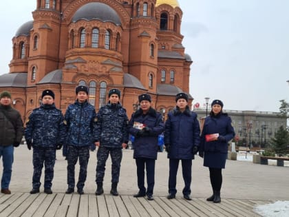 Совет молодых специалистов СИЗО-1 УФСИН России по Республике Калмыкия принял участие в праздновании 80-летия победы Красной Армии над немецко-фашистскими войсками в Сталинградской 