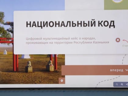 В Калмыкии представили проект «Национальный код»