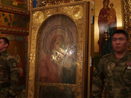 В Калмыкию прибыла чудотворная икона Божией Матери «Казанская Коробейниковская»