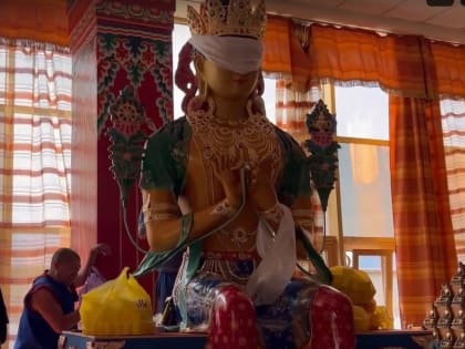 В Центральном хуруле Калмыкии  провели церемонию закладки статуи Майтрейи