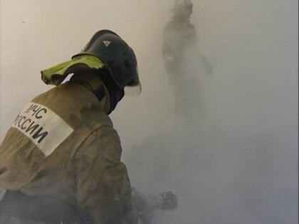 В Приютненском районе произошел пожар