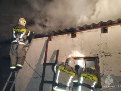 В Ики-Бурульском районе произошел пожар