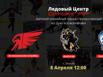 В ледовом центре «Джунгар» пройдет первый детский хоккейный турнир
