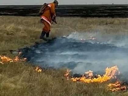 В Калмыкии сохраняется пожароопасная ситуация