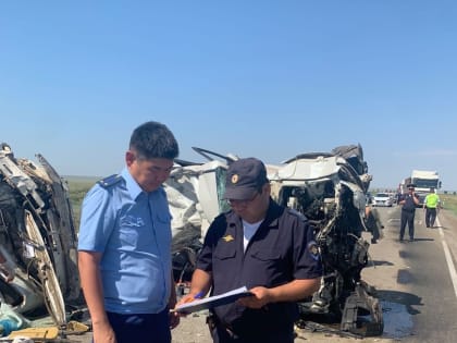 Прокуратура Яшкульского района организовала проверку по факту  смертельного ДТП, произошедшего сегодня утром на автодороге Р-216