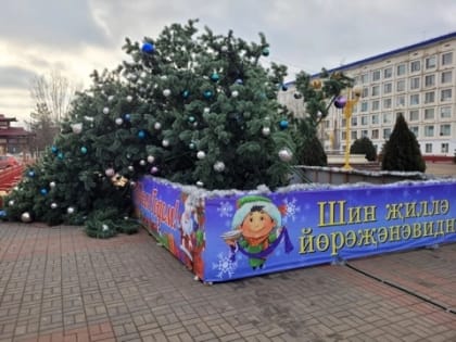 Ветер погнул елку на Пагоде семи дней