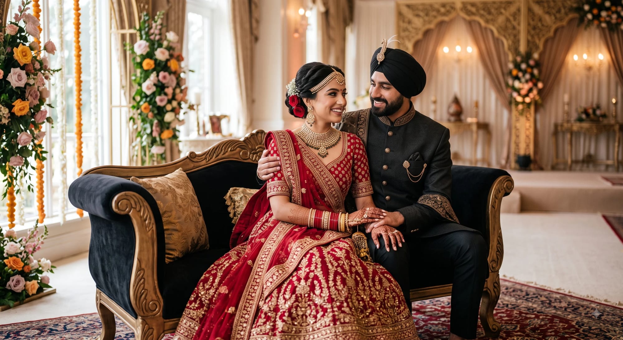 Indian Bride and Groom
