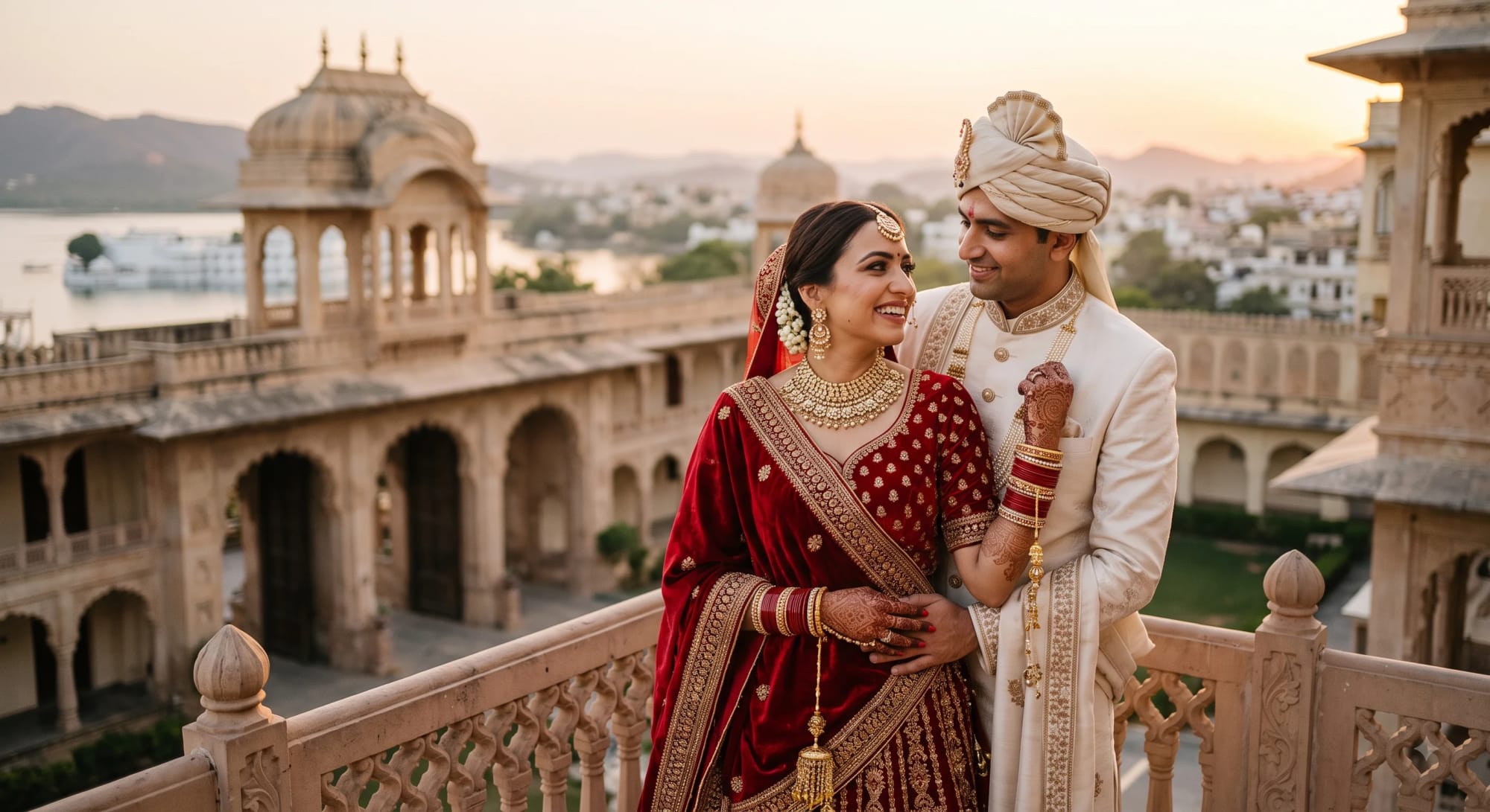 Candid Indian Wedding Couple