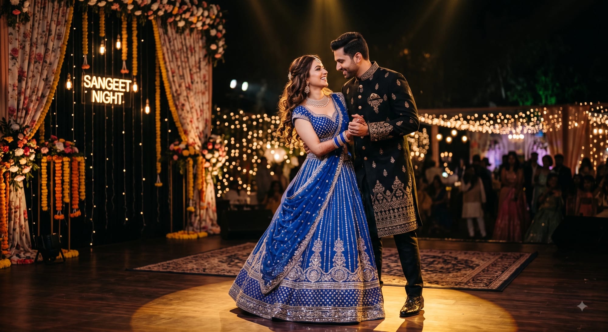 Indian Couple Sangeet dance