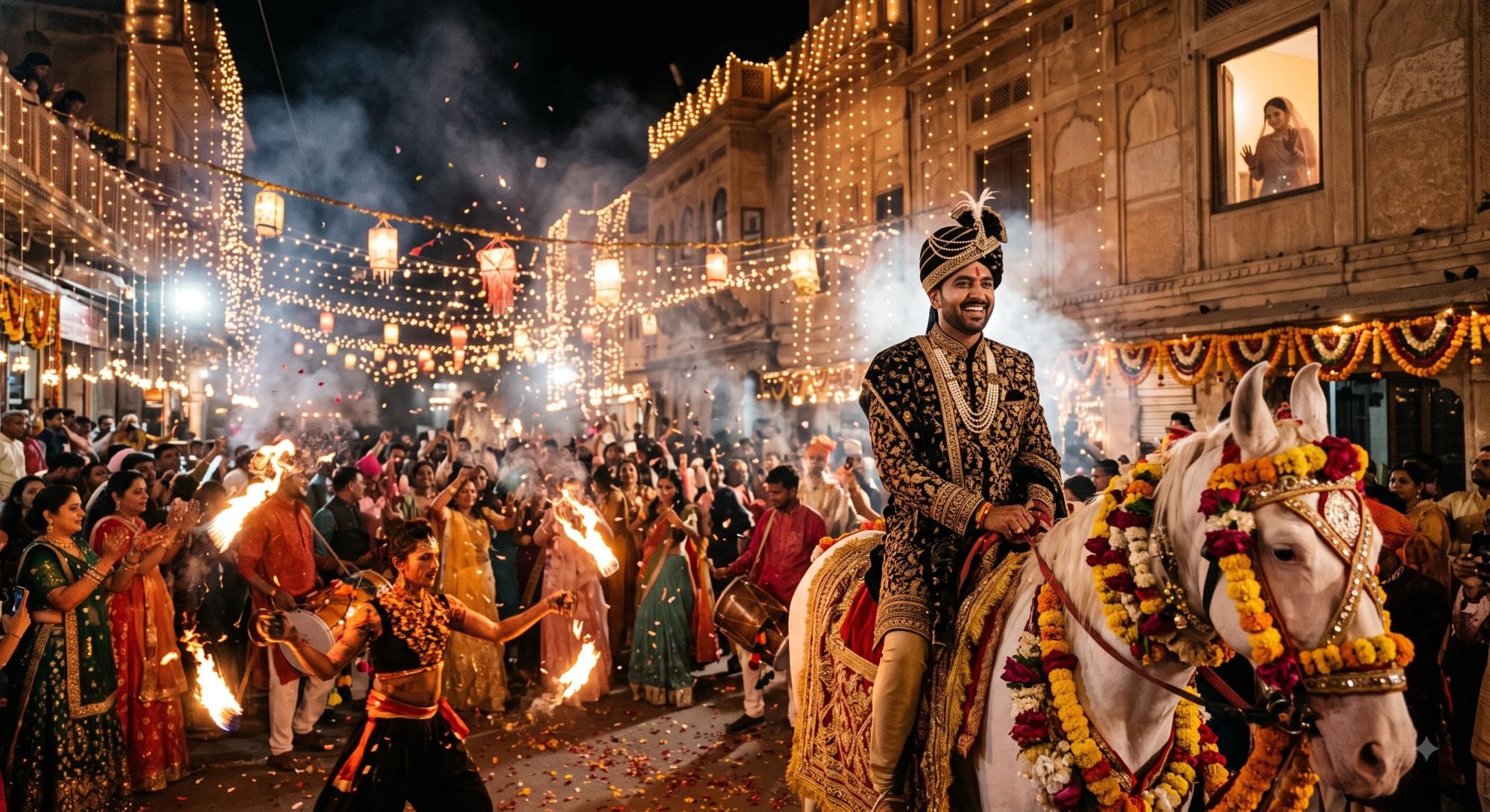 Indian Wedding Baraat Groom photo