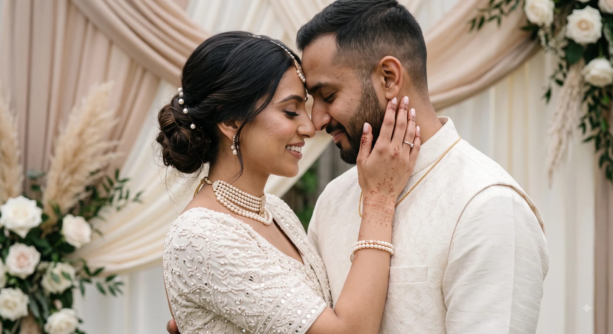 Mordern Indian Wedding Couple photo