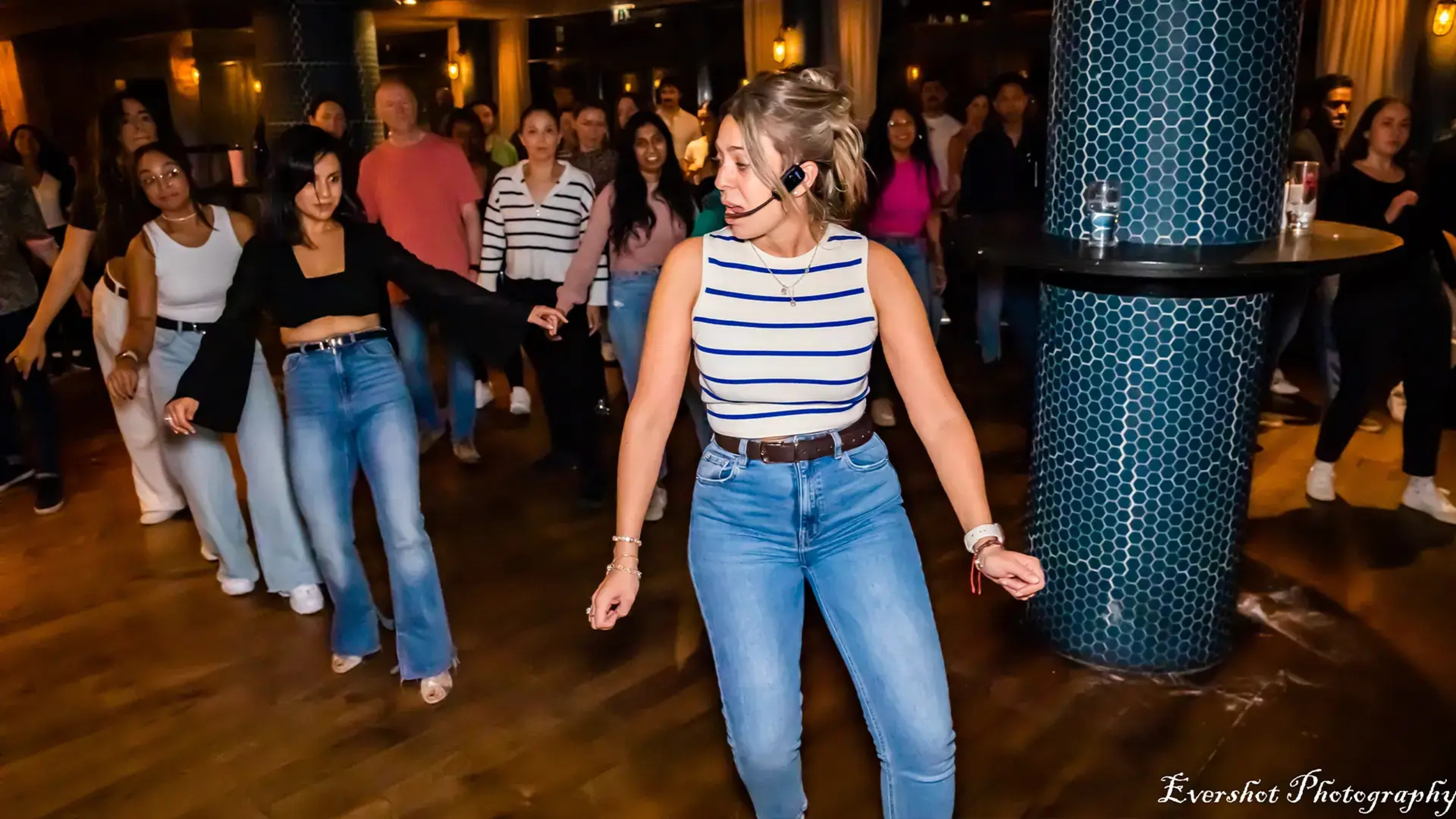 Students learning salsa at Dublin Salsa Academy