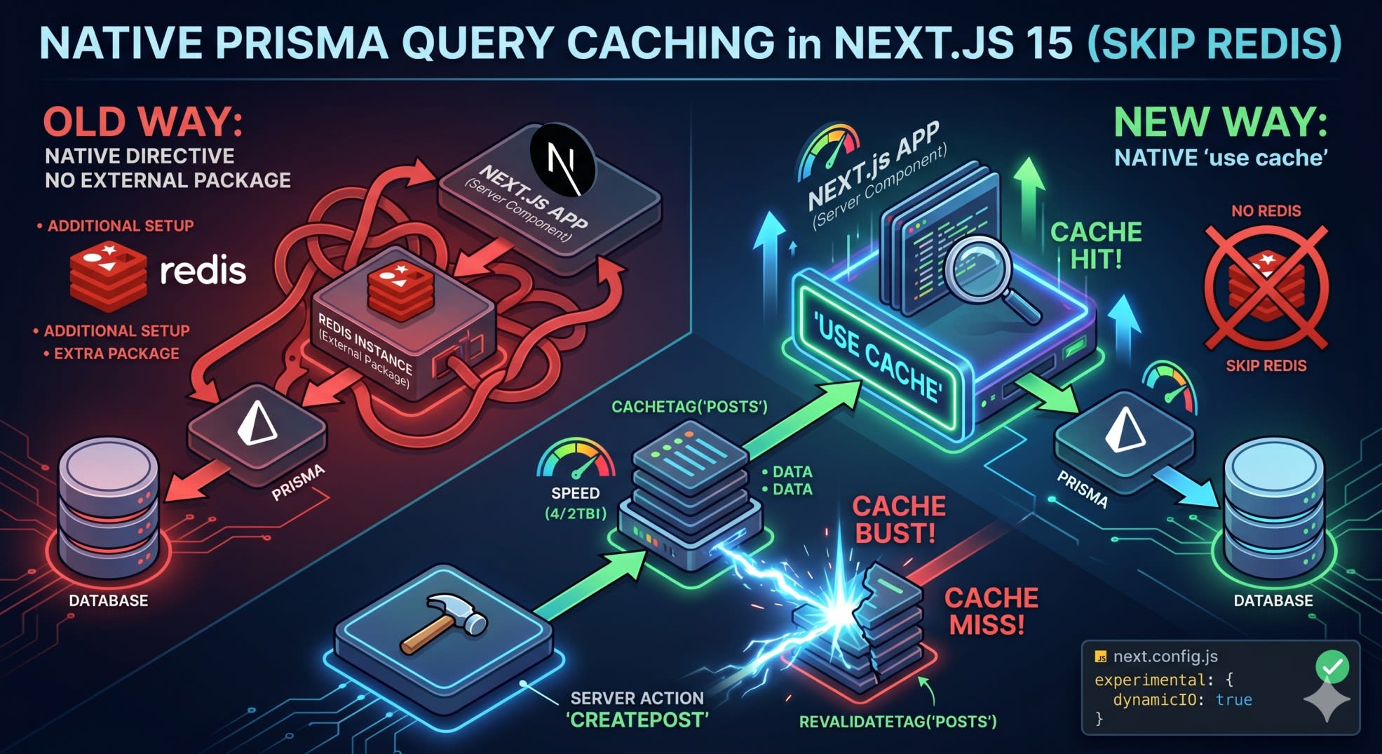 Cache Prisma Queries Next.js - Skip Redis