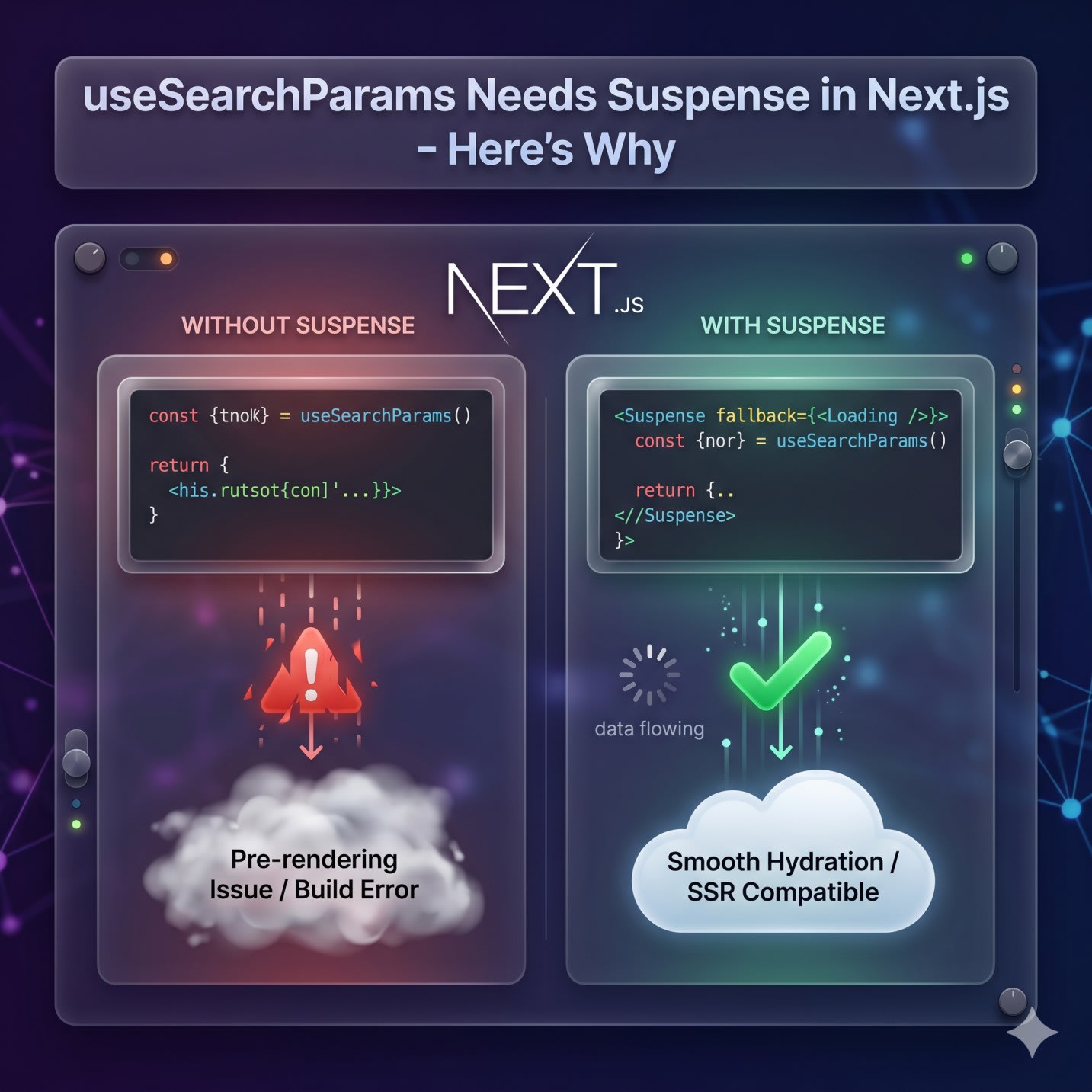 usesearchparams needs suspense nextjs