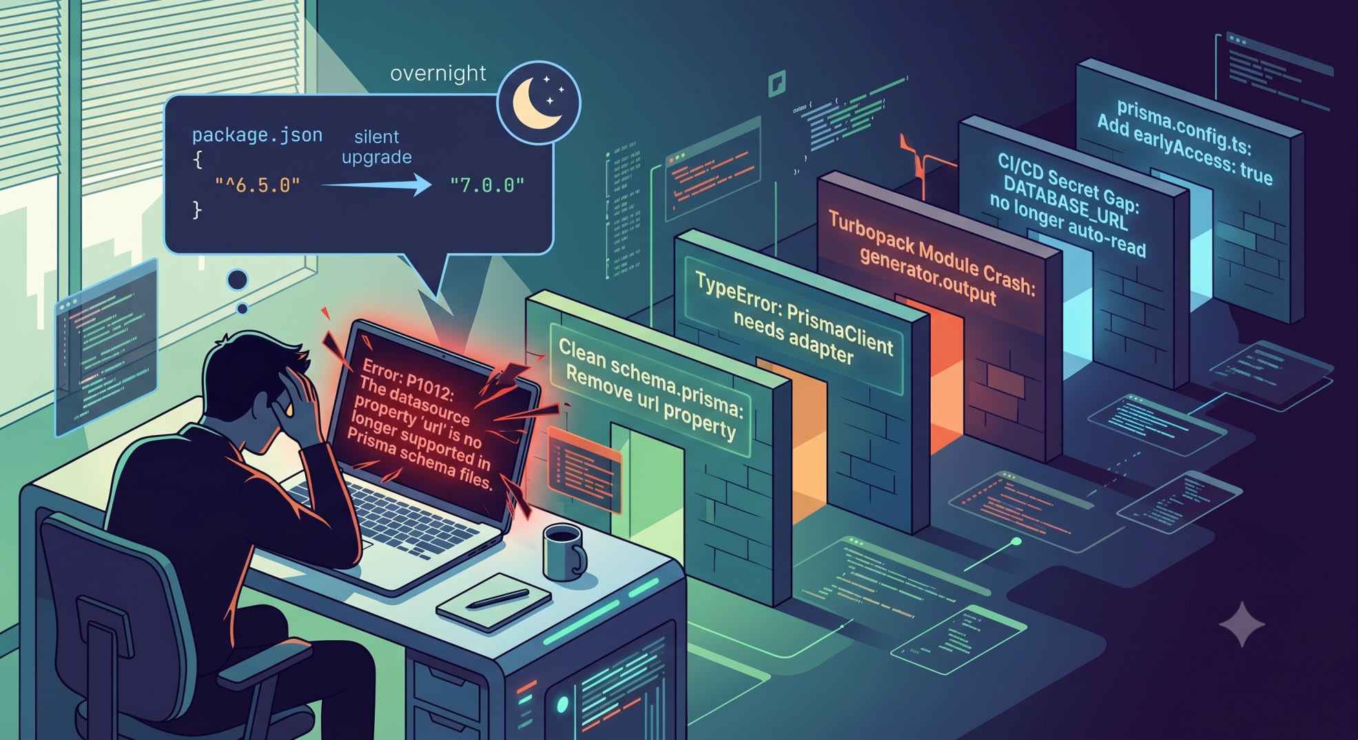 prisma 7 datasource url no longer supported