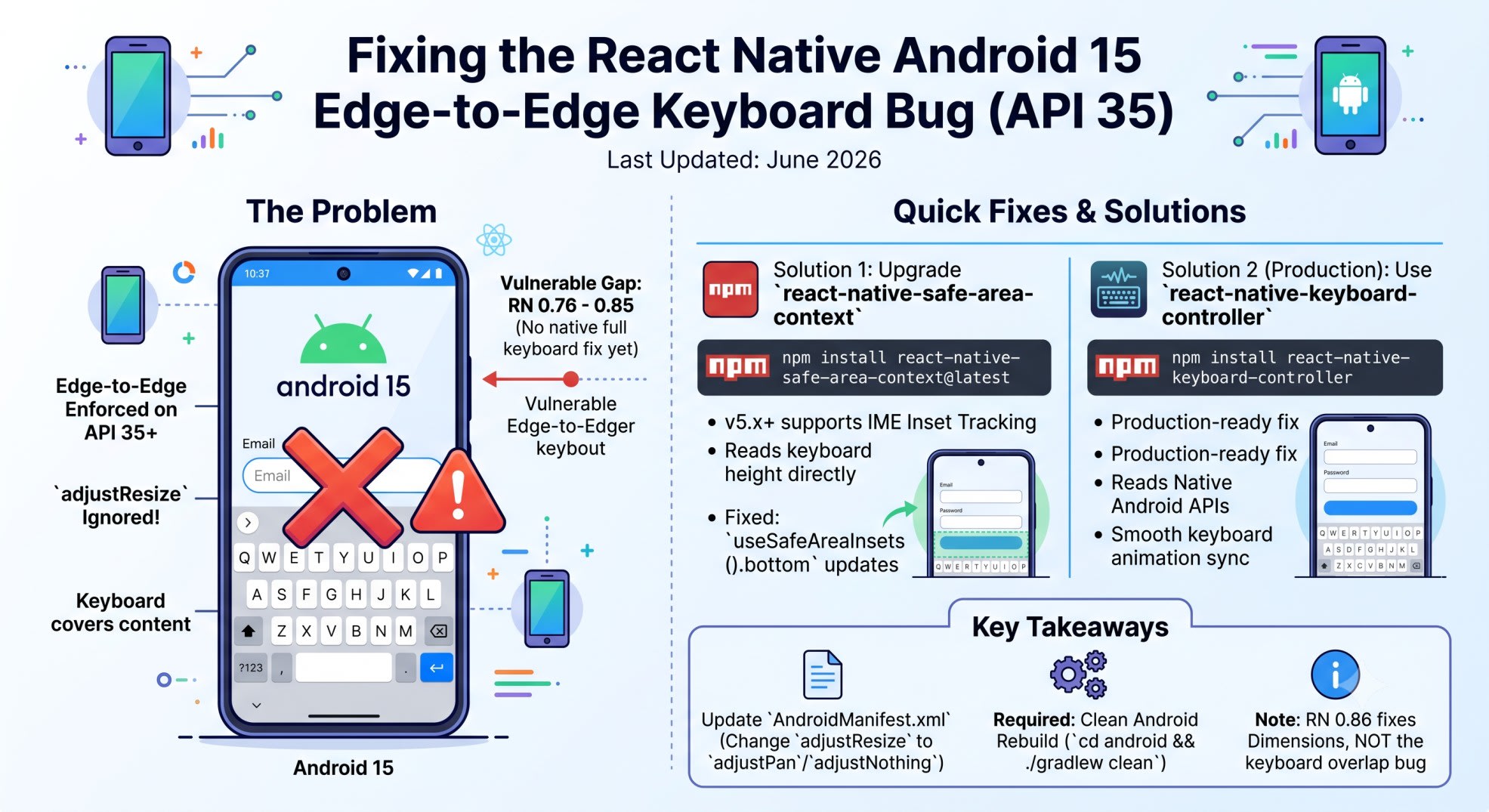 react native android 15 edge-to-edge