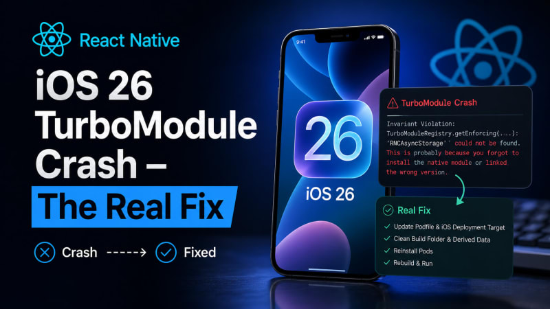 React Native iOS 26 TurboModule Crash - The Real Fix – SkillDham