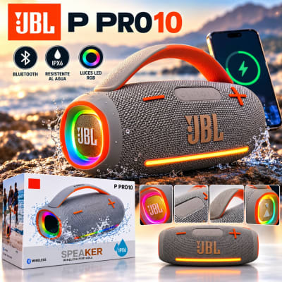 Parlante Portátil Bluetooth JBL P PRO10 con Luces RGB y Resistencia al Agua vista alternativa