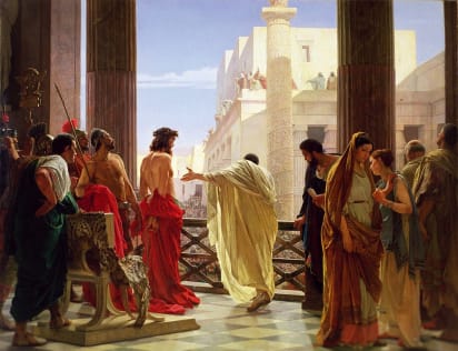 Jésus est emmené devant Hérode et ramené à Pilate