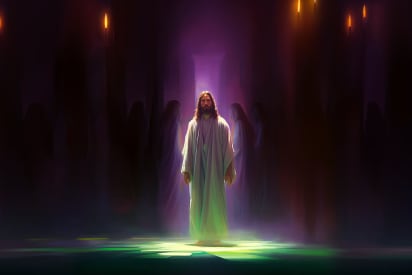 Juste avant la crucifixion - L'attitude de Jésus