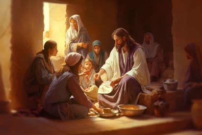 Marie oint Jésus avec un onguent coûteux