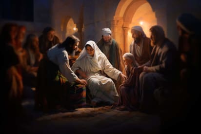 La foi guérit la femme atteinte de l'esprit d'infirmité