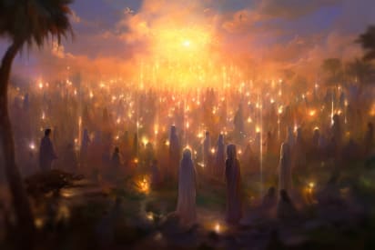 La guérison au coucher du soleil