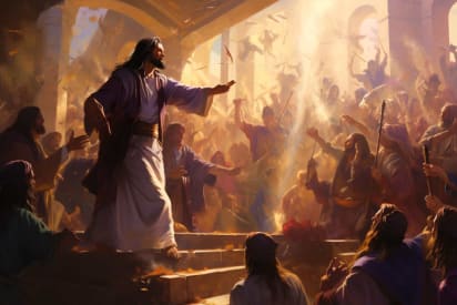 Jesus Cleanses the Temple of Moneylenders