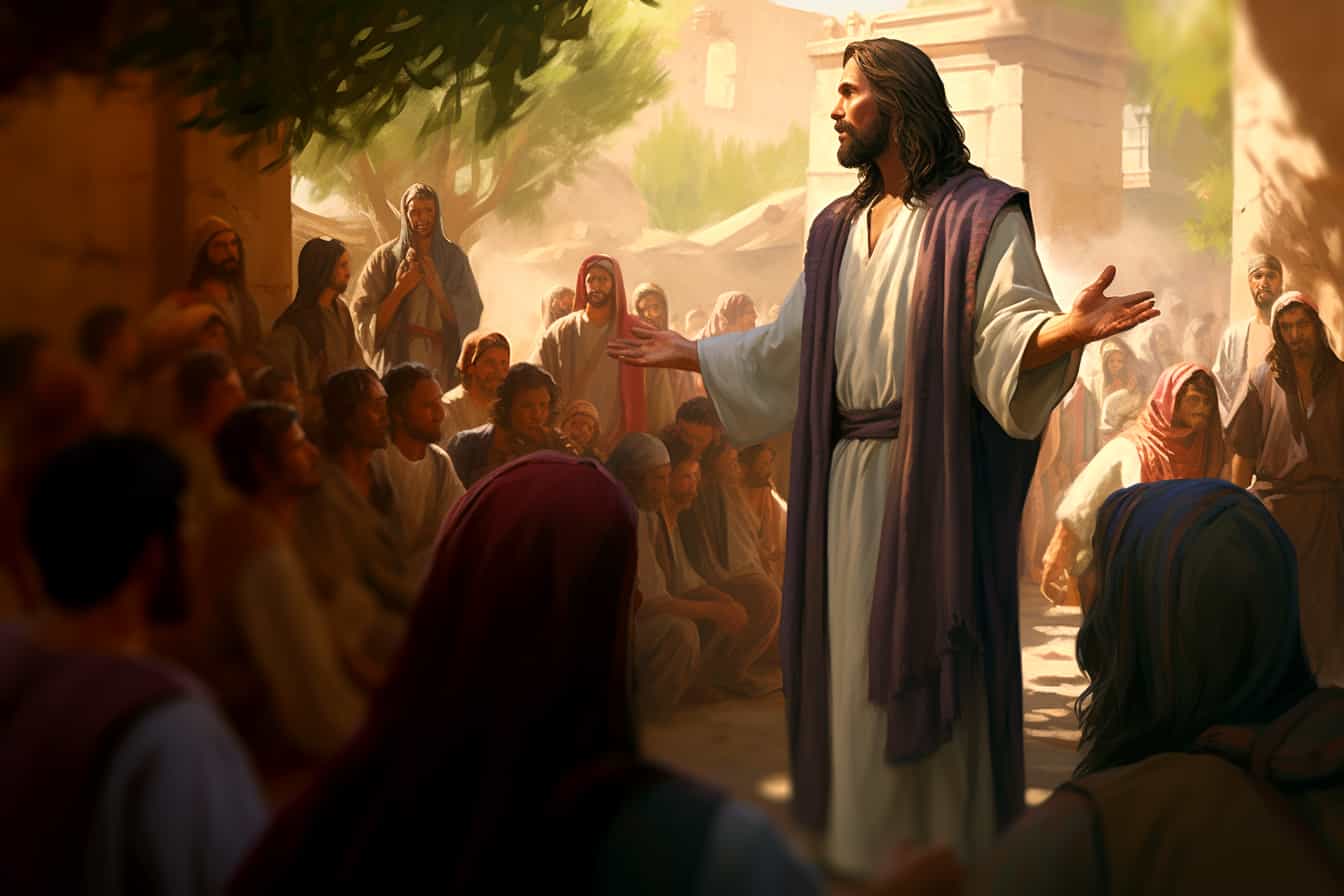 Jesús pronuncia un discurso sobre el alma