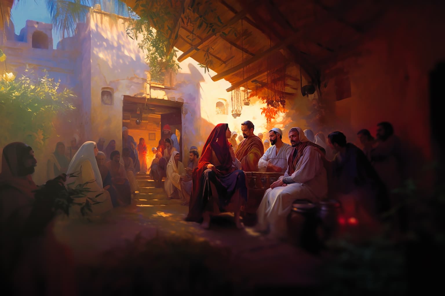 "Lieu - Cana - plan intime" - par Midjourney.ai et Gary Tonge