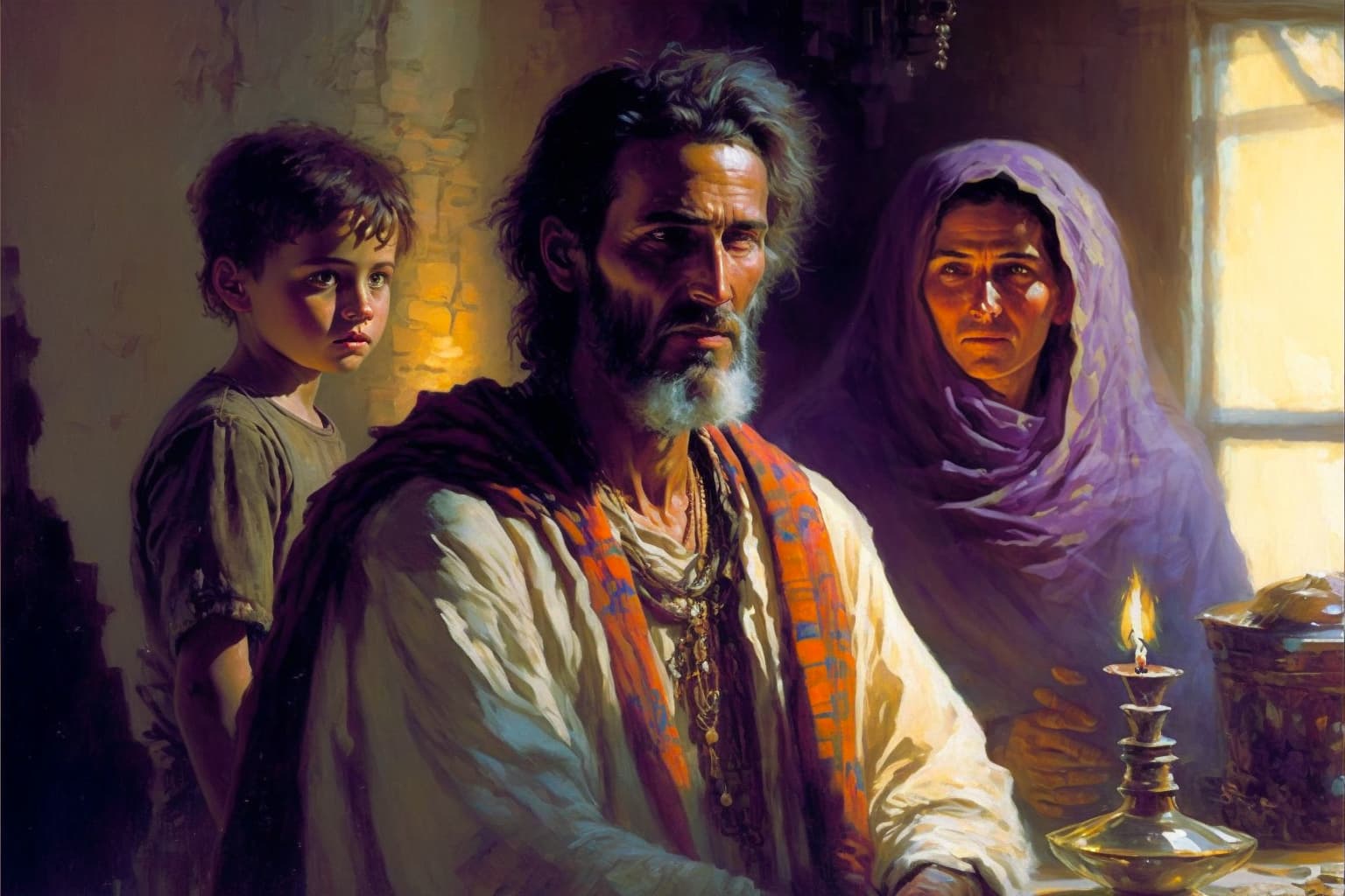 "Judas as a child" - by Midjourney.ai and Gary Tonge