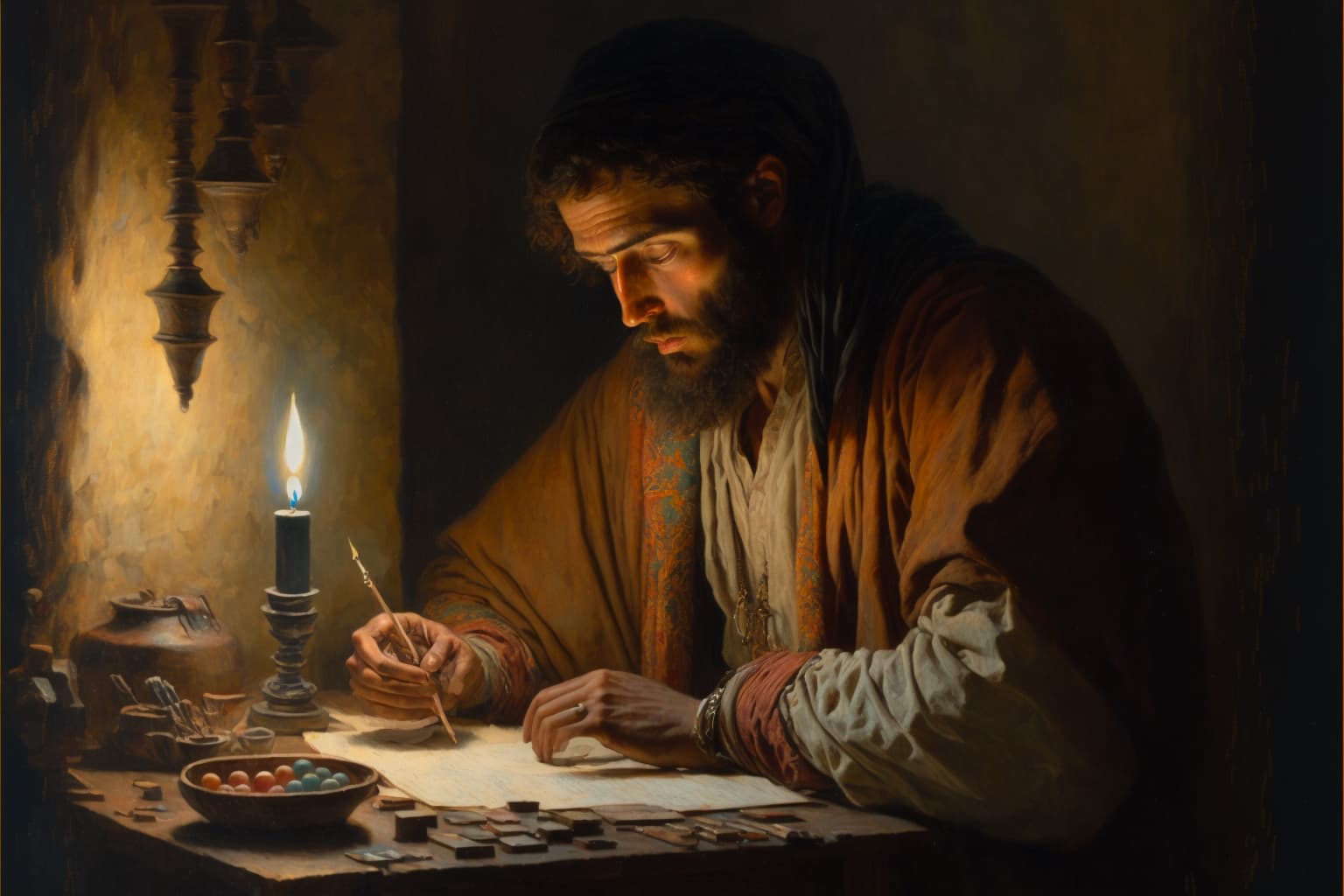 "Judas as treasurer" - by Midjourney.ai and Gary Tonge