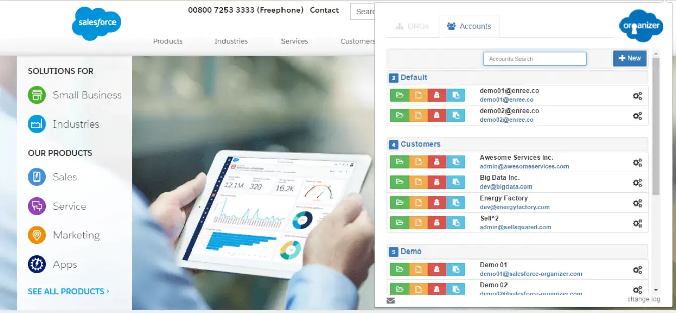 ORGanizer | Salesforce ORGanizer | Salesforce Chrome Extensions | SalesforceCodex