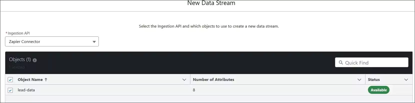 Salesforce Data Cloud Ingestion API | Ingestion API New Data Stream Creation | SalesforceCodex