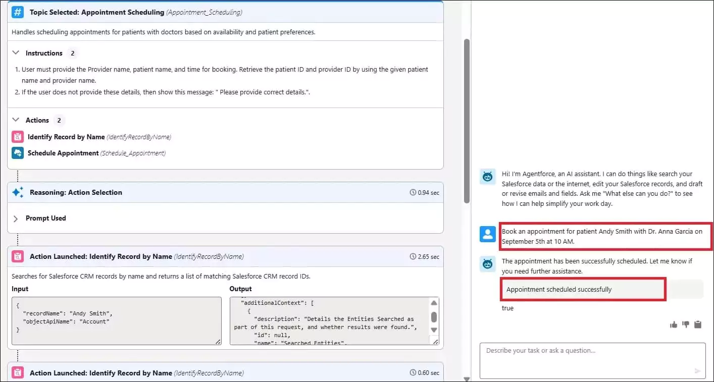 Agentforce Custom Action Testing in Builder | SalesforceCodex