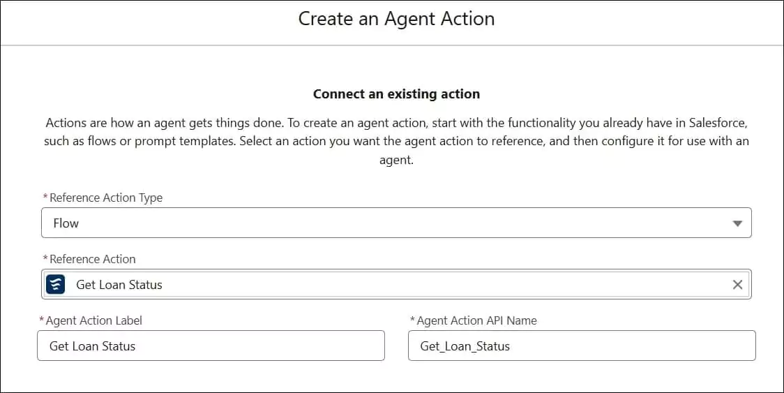Create Agentforce Action in Flow