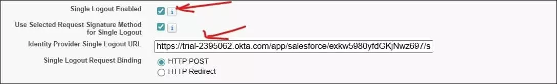 Salesforce SML Single Sign-On Configuration