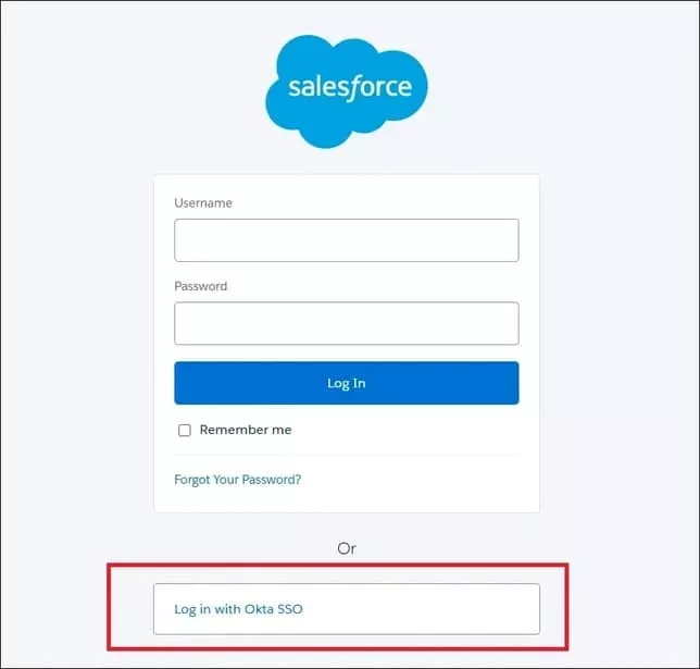 Okta Single Sign-on in Salesforce