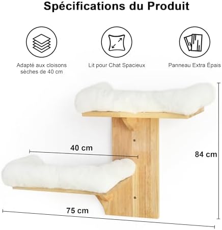 Vue 4 de Fukumaru Etageres Murales Pour