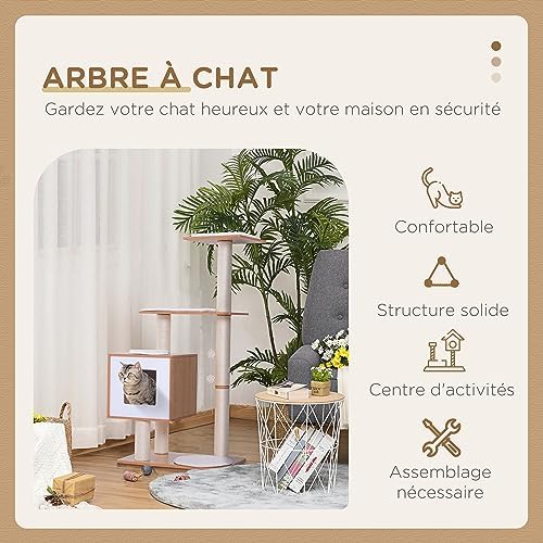 Vue 4 de Pawhut Arbre Chats