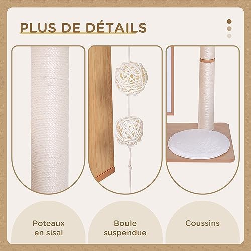 Vue 6 de Pawhut Arbre Chats