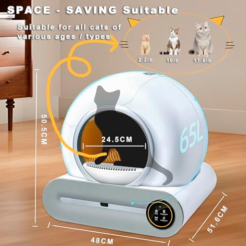 Vue 4 de Litiere Pour Chat Autonettoyante
