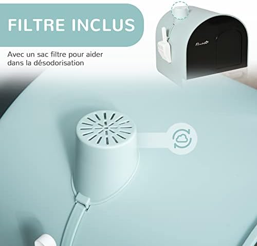 Vue 5 de Pawhut Bac Litiere