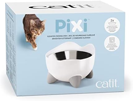 Vue 4 de Catit Pixi Gamelle Ergonomique