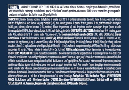 Vue 5 de Advance Veterinary Diets Weight