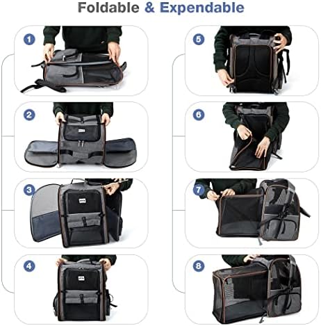 Vue 6 de Lekespring Sac Transport Chat